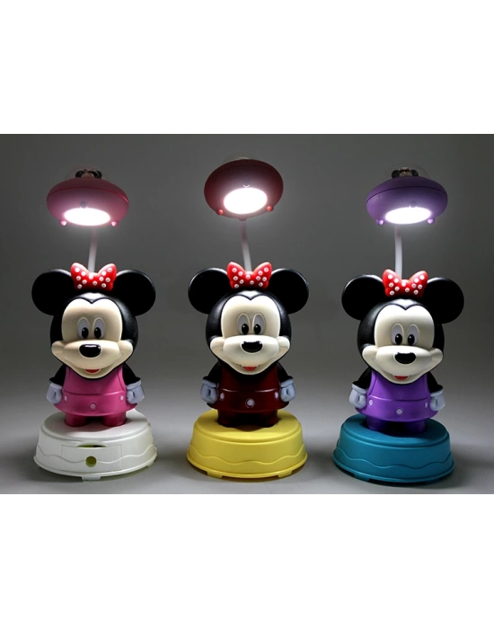 Mickey Mouse Masa Üstü Lamba USB Şarjlı Model 1