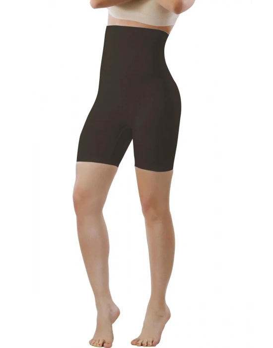 Mideli Uzun Paçalı Bayan Korse 11005 - Siyah