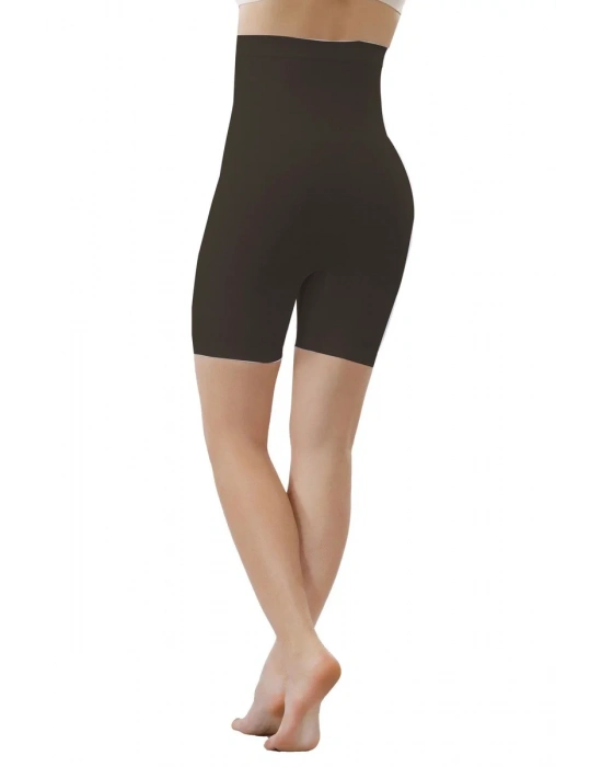 Mideli Uzun Paçalı Bayan Korse 11005 - Siyah