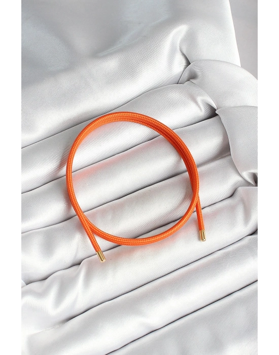 Mıknatıslı Turuncu Renk Sarmal Kadın Bileklik