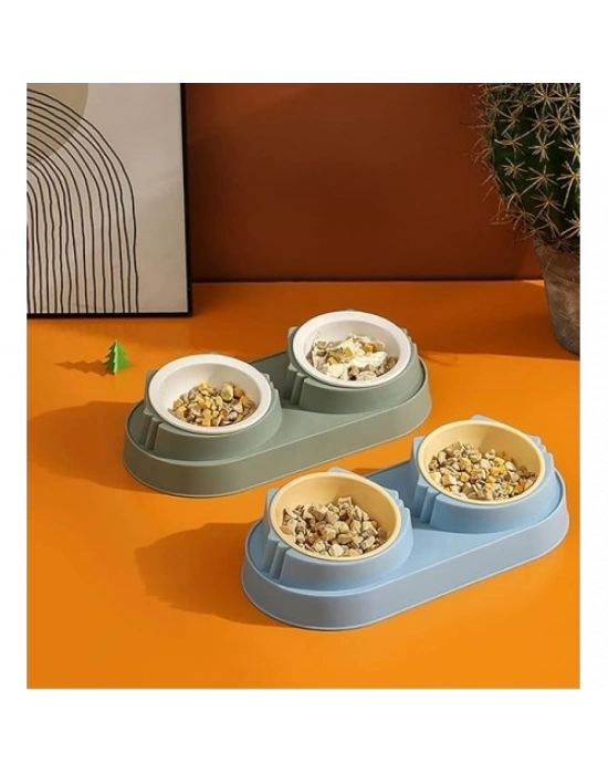 Mikopet Çift Bölmeli Mama ve Su Kabı