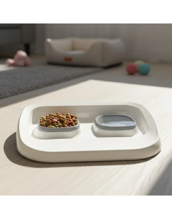 Mikopet Gri 2si 1 Arada Mama Ve Su Kabı