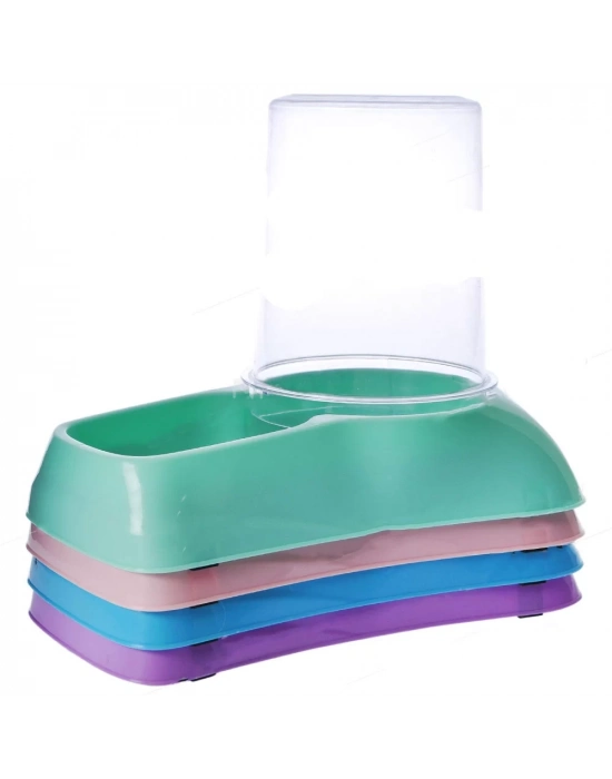 Mikopet Hazneli Su ve Mama Kabı 3 Litre