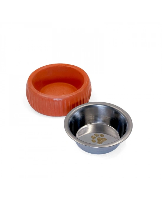 Mikopet Organik Seramik Mama Kabı Kiremit