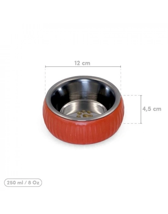 Mikopet Organik Seramik Mama Kabı Kiremit