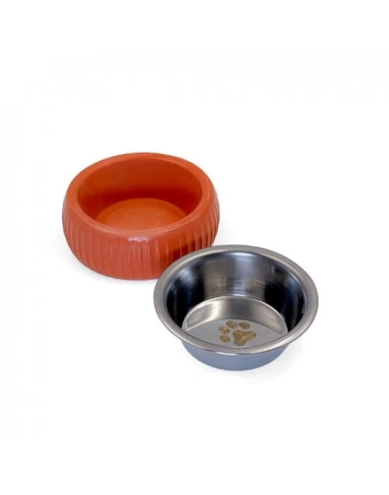 Mikopet Organik Seramik Mama Kabı Kiremit