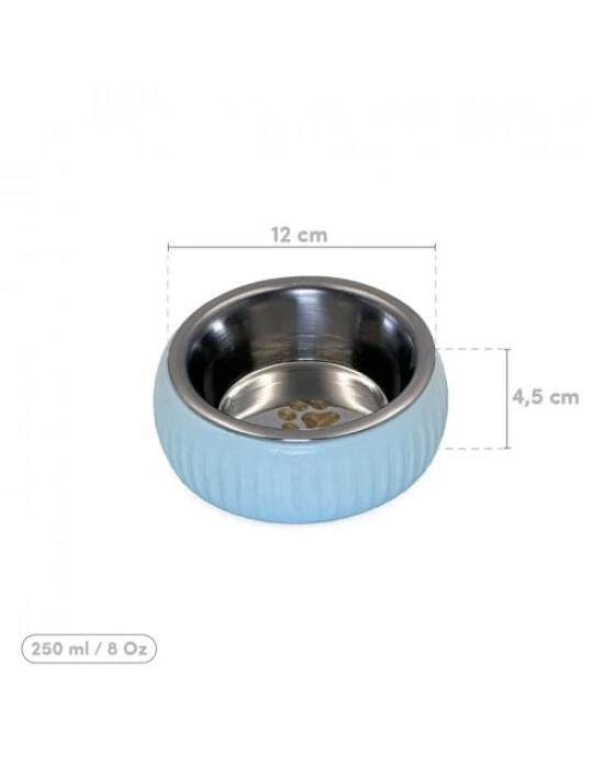 Mikopet Organik Seramik Mama Kabı Mavi