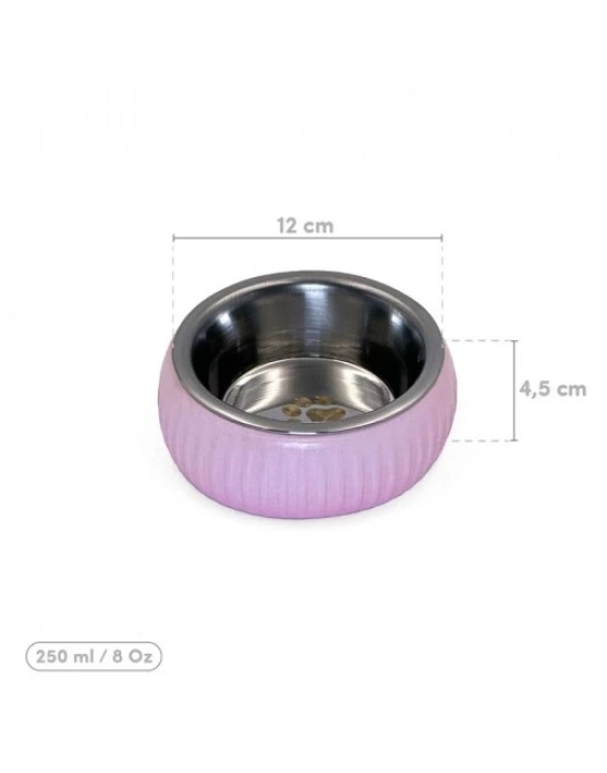 Mikopet Organik Seramik Mama Kabı Pembe