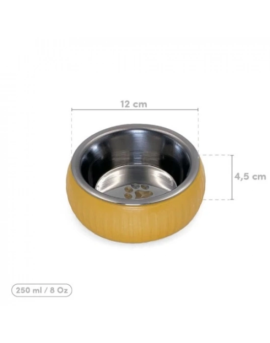 Mikopet Organik Seramik Mama Kabı Sarı