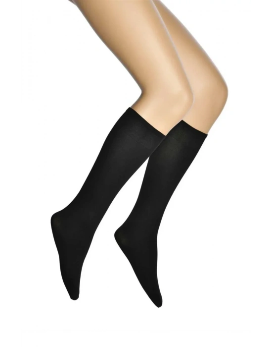 Mikro 70 Dizaltı Kadın Çorap Siyah 500