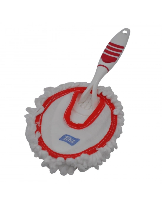 ®  Mikrofiber Duster Toz Leke Kir Alıcı Temizleyici Tutacaklı Temizlik Bezi Aparatı Malzemesi