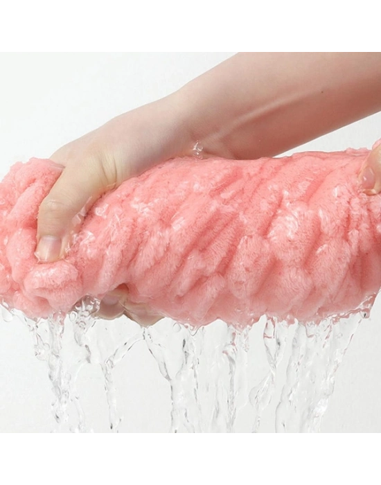 Mikrofiber Örgü Saç Kurutma Bone Havlu