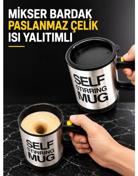 MİKSER BARDAK PASLANMAZ ÇELİK ISI YALITIMLI