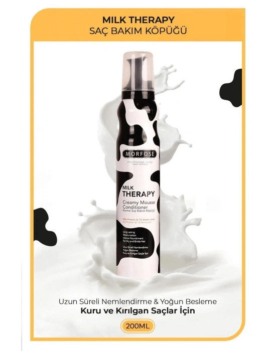 Milk Therapy Kremsi Saç Bakım Köpük 200 ML - Besleyici Koruyucu - mrfs