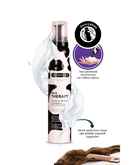 Milk Therapy Kremsi Saç Bakım Köpük 350 ML - Besleyici Koruyucu - mrfs