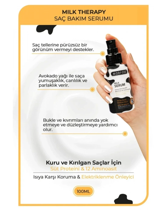 Milk Therapy Kremsi Saç Serum 100 ML - Onarıcı Bakım - mrfs