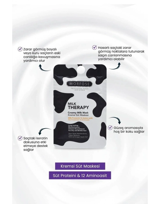 Milk Therapy Kremsi Süt Maskesi 25 ML (24 ADET) - Bakım ve Canlılık - mrfs