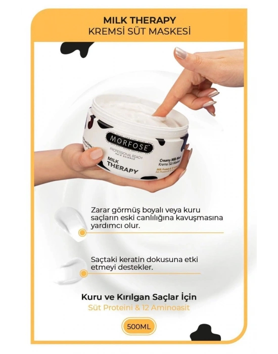 Milk Therapy Kremsi Süt Maskesi 500 ML - Bakım ve Canlılık - mrfs