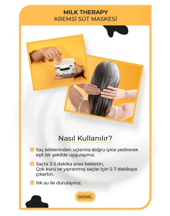 Milk Therapy Kremsi Süt Maskesi 500 ML - Bakım ve Canlılık - mrfs