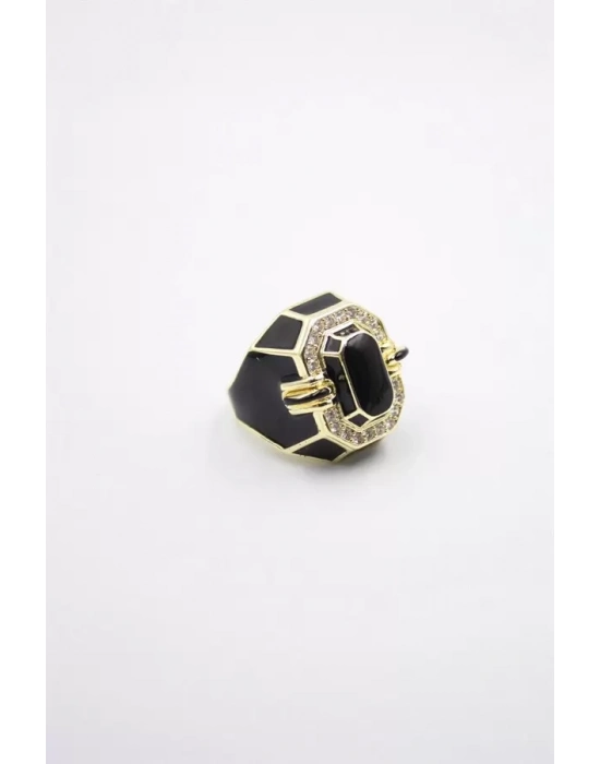 Mineli Yüzük - Siyah