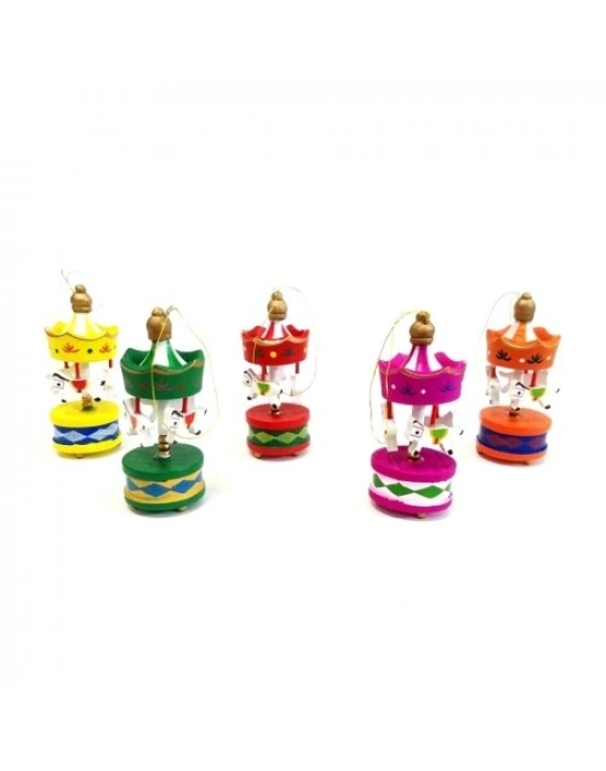 Mini Ahşap 6lı Atli Karinca