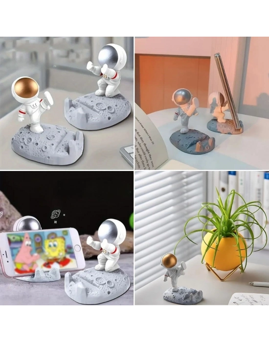 ®  Mini Astronot Model Telefon ve Tablet Tutucu Standı