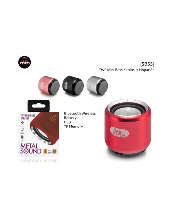 Mini Bass Speaker Bluetooth Güçlü Bas TF kart Uyumlu