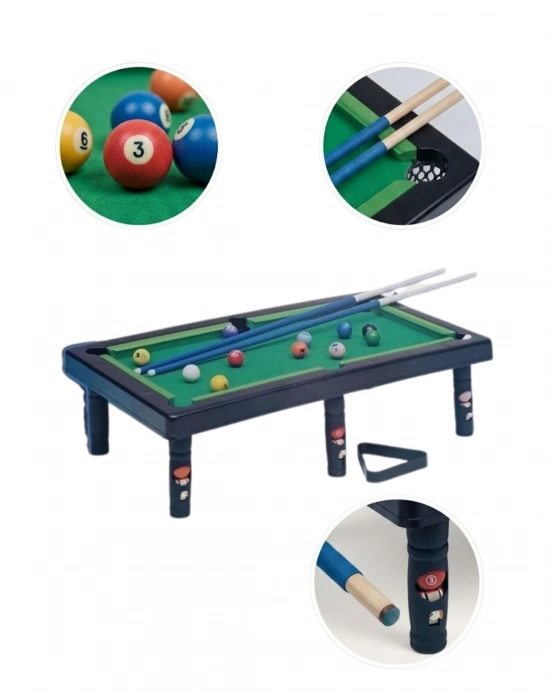 Mini Bilardo Oyunu Seti Evde Eğlenceli Masa Oyunu Çocuk ve Aile