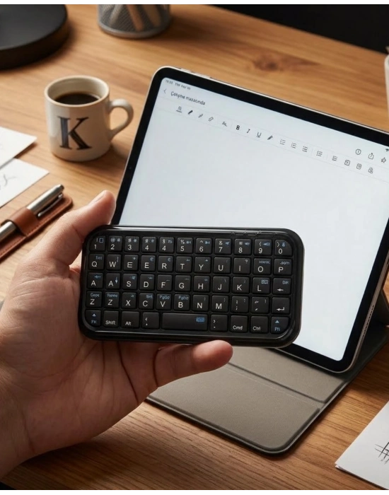 Mini Bluetooth Klavye Kablosuz Taşınabilir Cep Boyutu Klavye