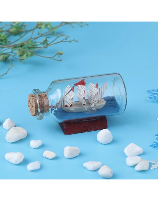 Mini Boy Şişe İçerisinde Gemi Maketi