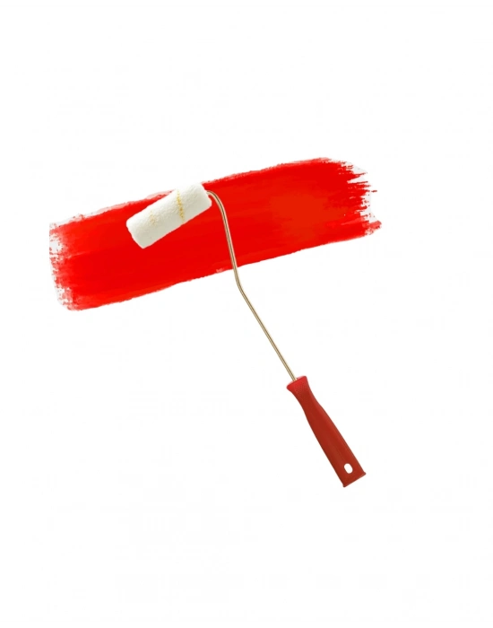 Mini Boya Fırça Seti 10 Cm Rulo Fırça 6 Adet Yedek Rulo Hediyeli Duvar Boyama Aparatı