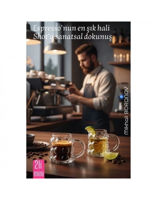 Mini Bubble Espresso & Shot Bardak Borosilikat Cam  – 2’li Set (6x5 cm) 722287