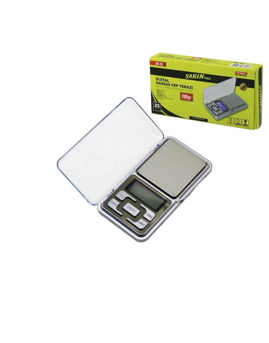 Terazi Mini Cep Boy Hassas Terazi 200 Gr 0.01 Gr