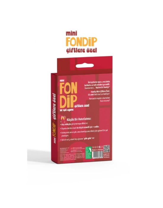 Mini Fondip Çiftlere Özel Eğlenceli Kart Oyunu