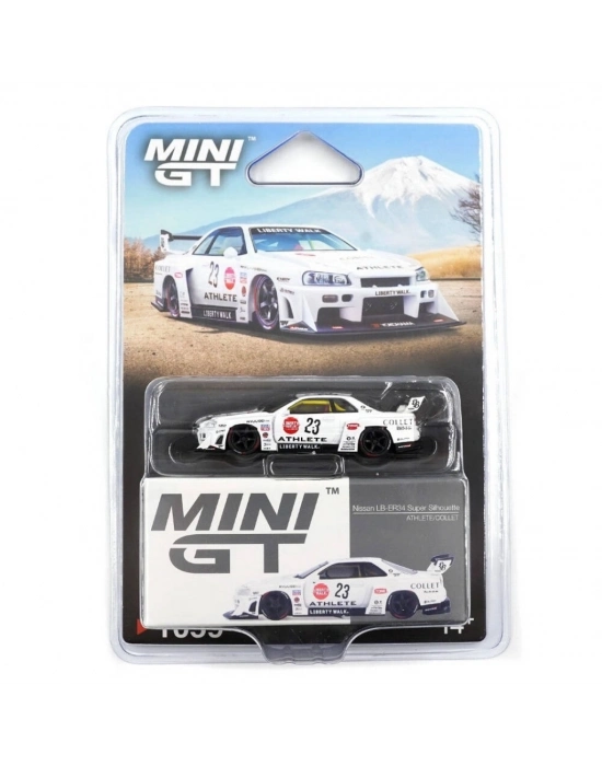 ® Mini GT 1/64 Nissan LB-ER34 Super Silhouette ATHLETE/COLLET Blister Paket