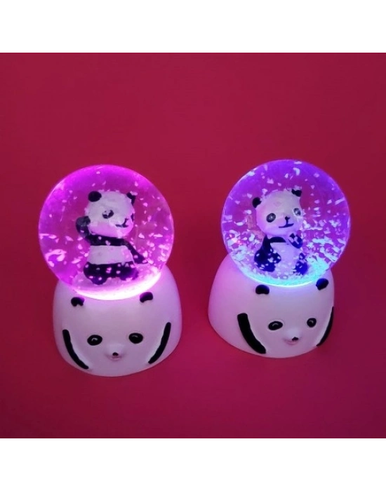 Mini Işıklı Panda Kar Küresi