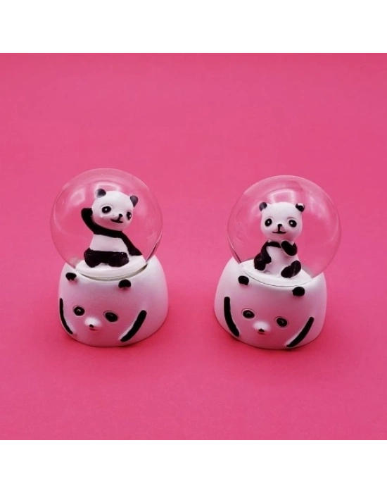 Mini Işıklı Panda Kar Küresi