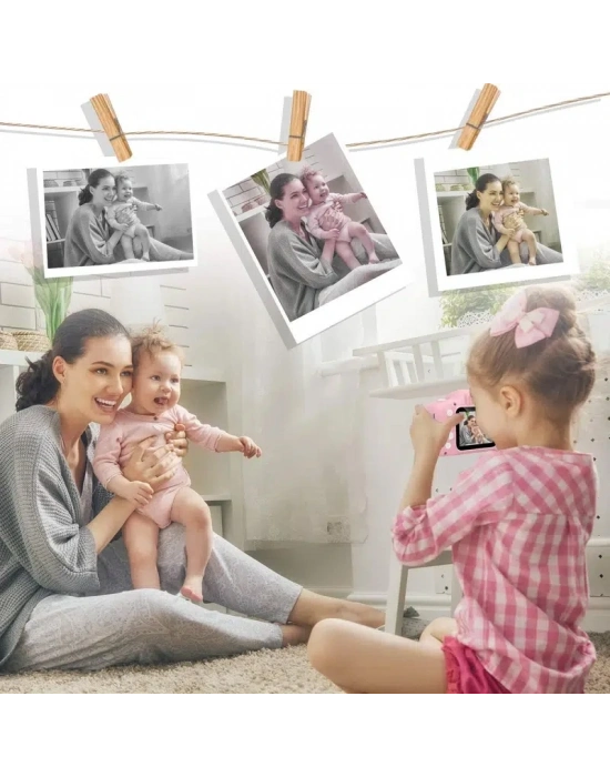 Mini Kamera Fotoğraf Makinesi Pembe