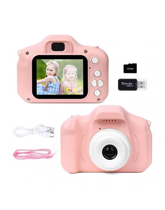 Mini Kamera Fotoğraf Makinesi Pembe