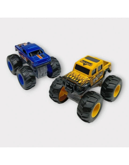 Mini Off-Road Araçlar 2li - Sarı Lacivert