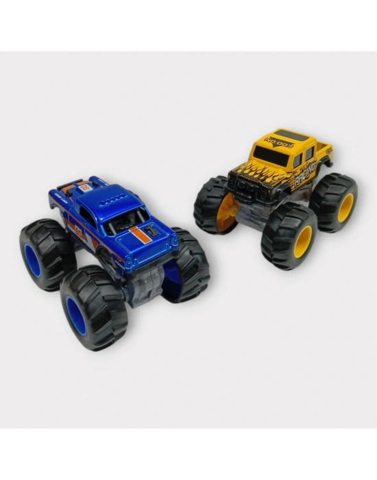 Mini Off-Road Araçlar 2li - Sarı Lacivert