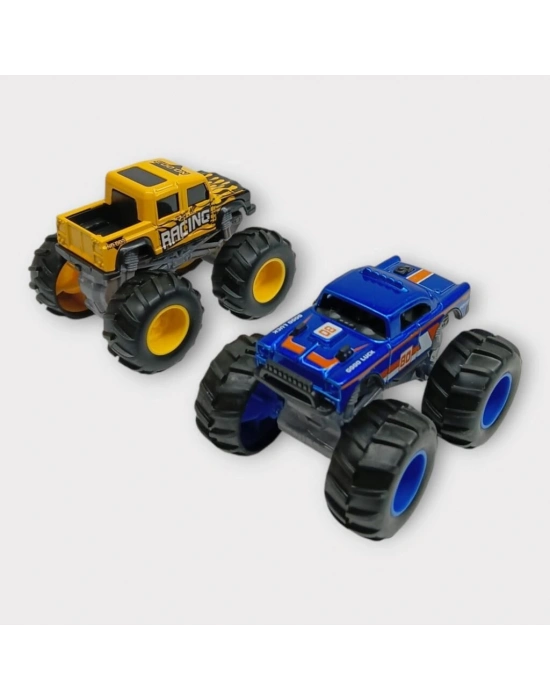 Mini Off-Road Araçlar 2li - Sarı Lacivert