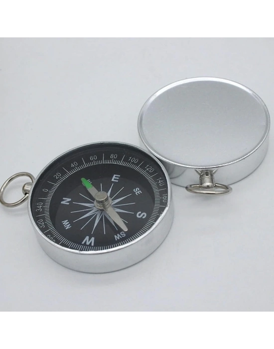 Mini Paslanmaz Alüminyum Pusula G442b