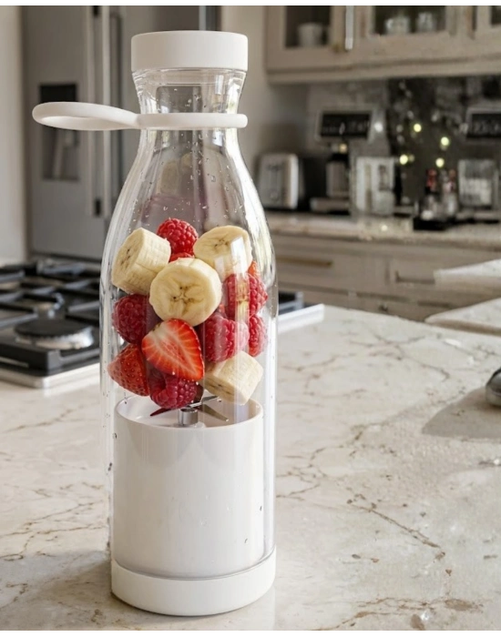 Mini Smoothie Blender USB Şarjlı 380 ml Taşınabilir ve Hafif Tasarım