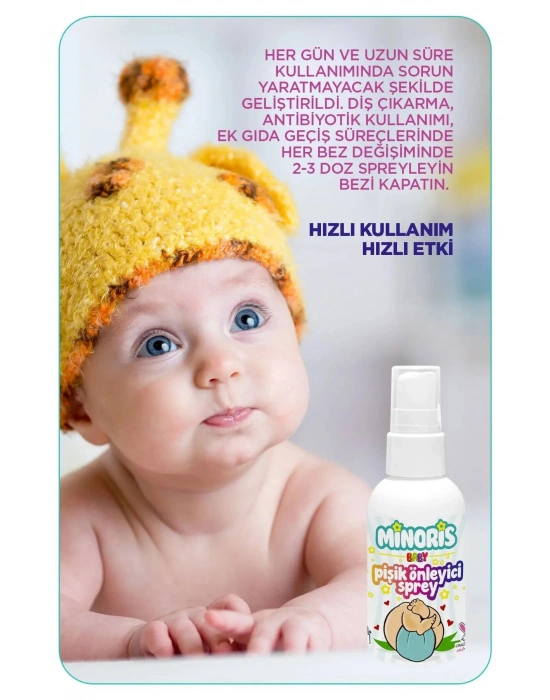 Minoris Baby Organik Pişik Önleyici Sprey 100ml