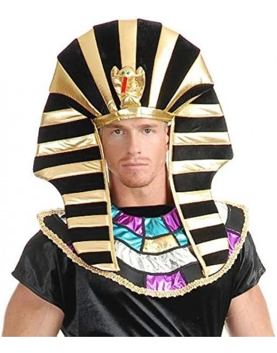 Mısırlı Tutankamon Şapkası Kobra Yılan Figürlü