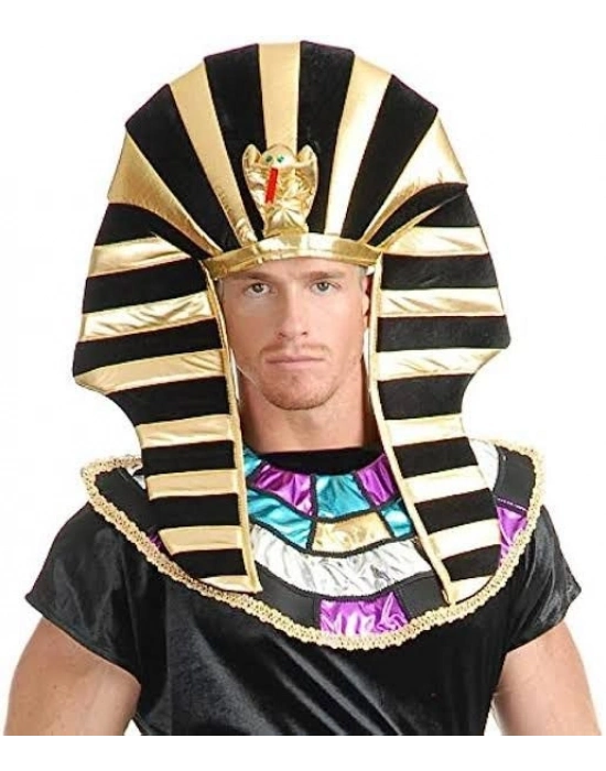 Mısırlı Tutankamon Şapkası Kobra Yılan Figürlü
