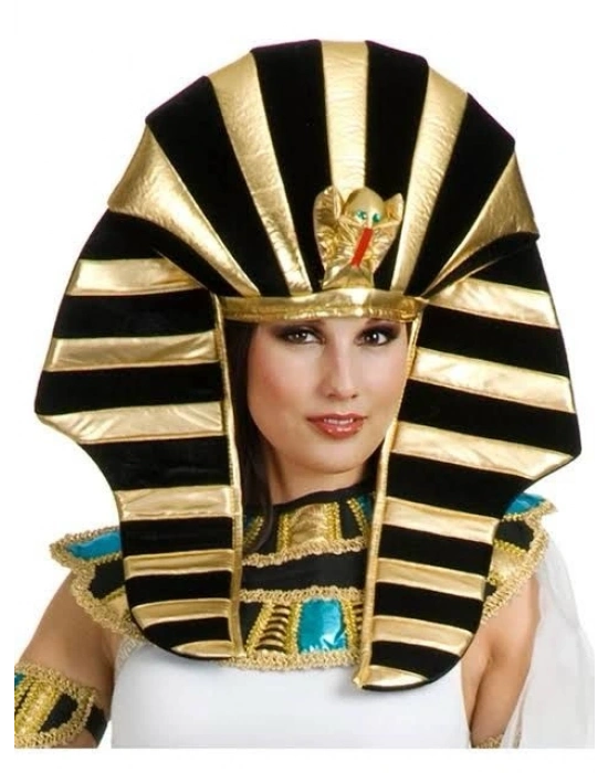 Mısırlı Tutankamon Şapkası Kobra Yılan Figürlü
