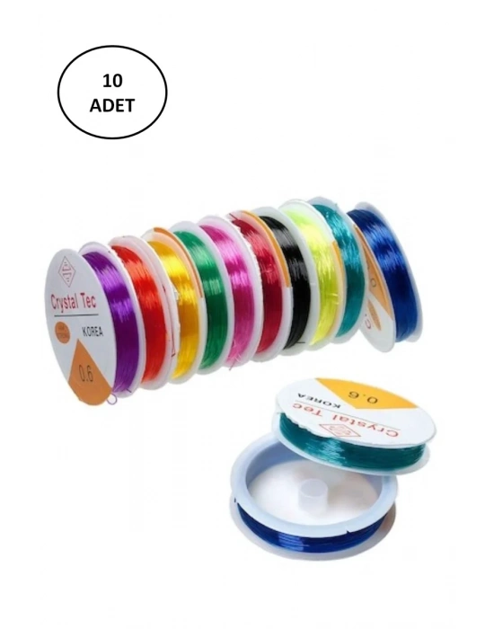 Misyon Lastikli Misine İpi 0.6 Mm 10 Adet