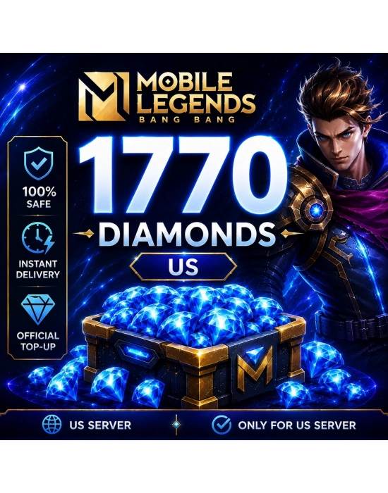 MLBB 1500+270 Diamonds US